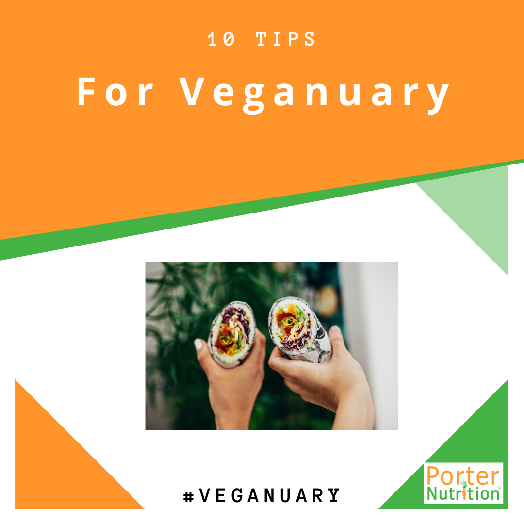 10 tips for Veganuary by Porter Nutrition